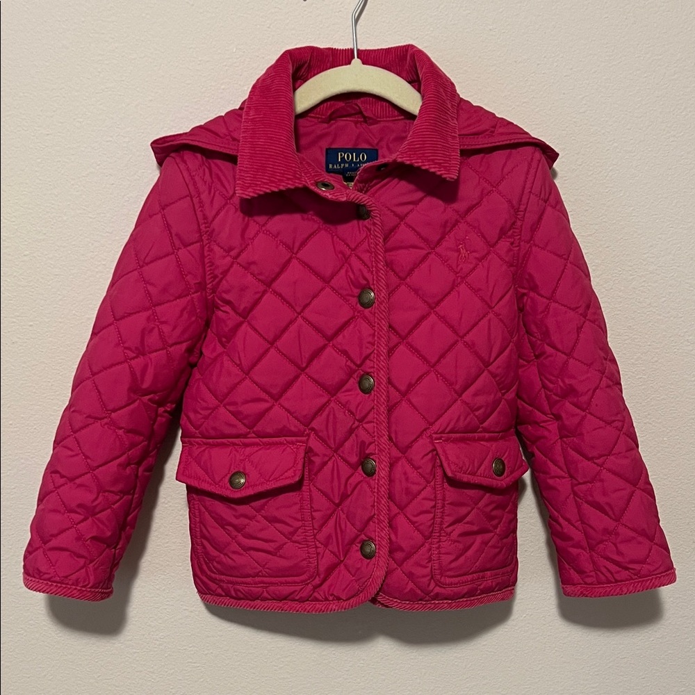 Polo by Ralph Lauren Kids Fuchsia Quilted Puffer Jacket